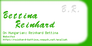 bettina reinhard business card